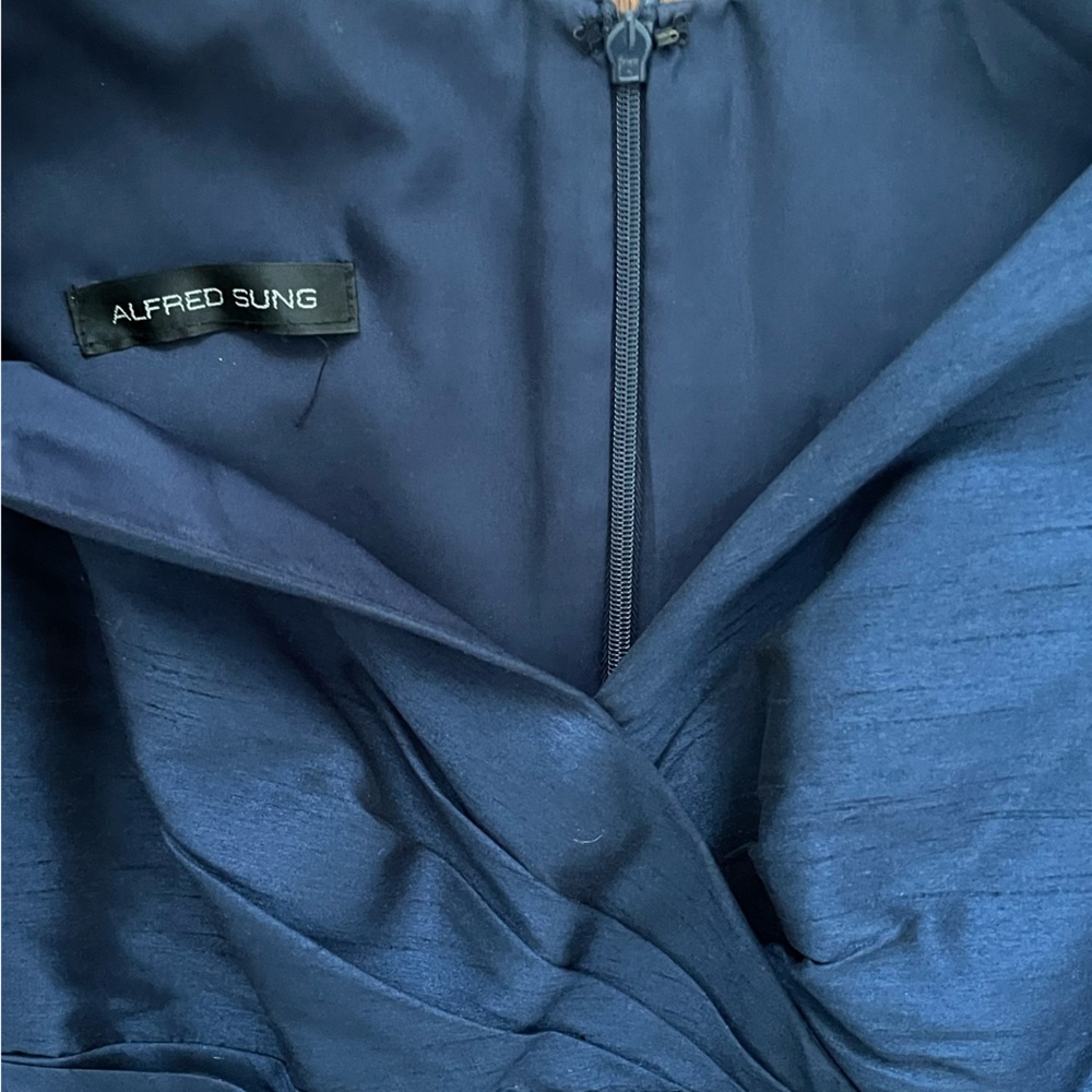 ALFRED SUNG Navy Blue Dress - Picture 3 of 3